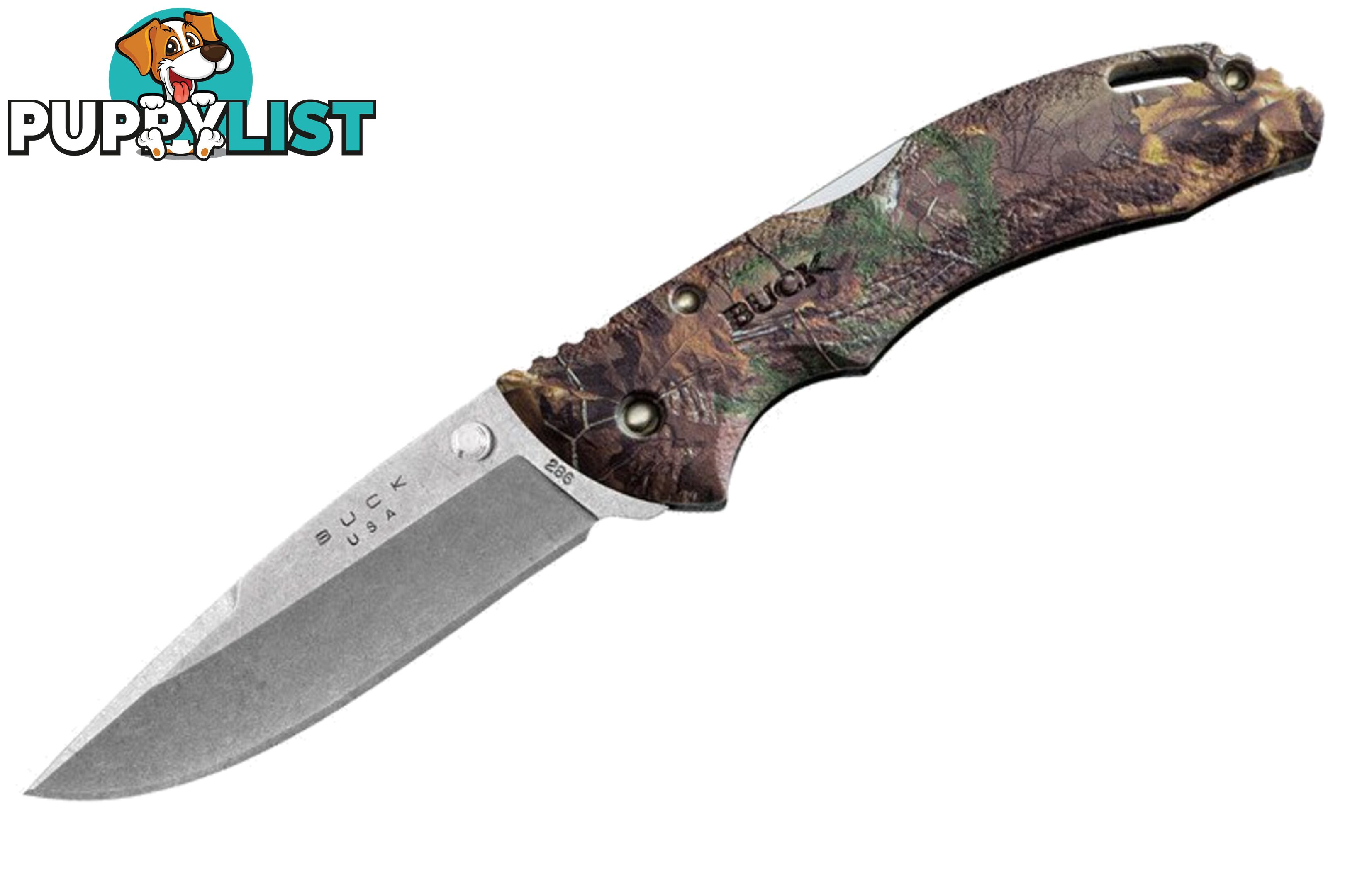 Buck 286CMS18 Bantam Realtree Xtra Camo Plain Blade - 286CMS18