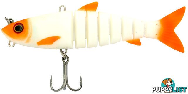 Zerek 8" live swimbait (orange fin albino)