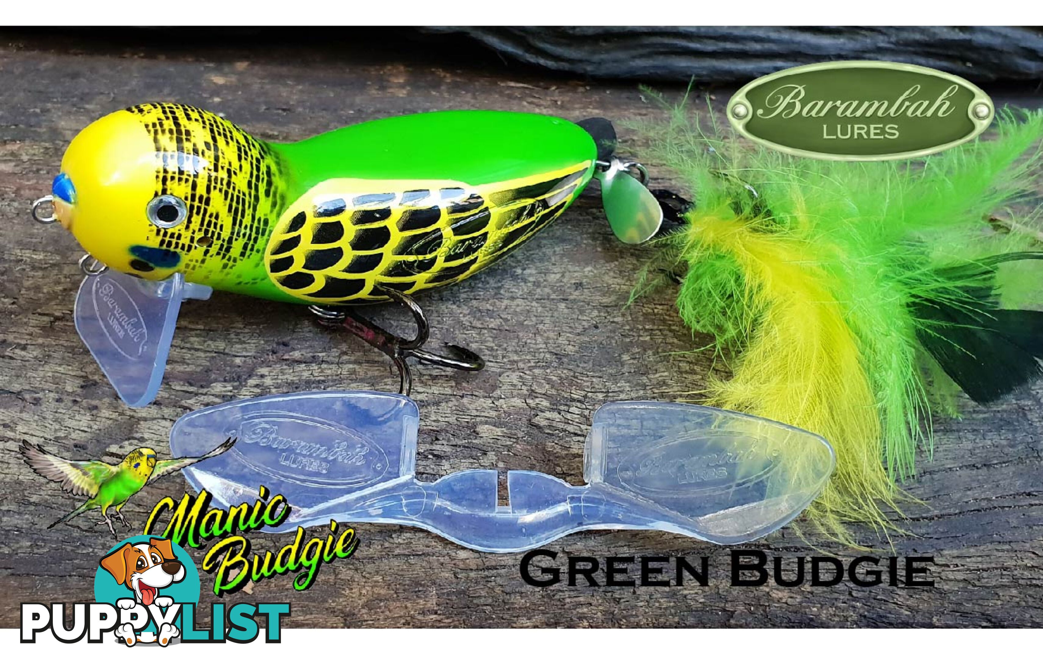 Barambah Manic budgie green - BOMBUD-GB