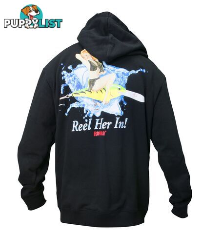 Rapala Jumper Hoodie Reel Her In Black - Small - RJHRH-BLK