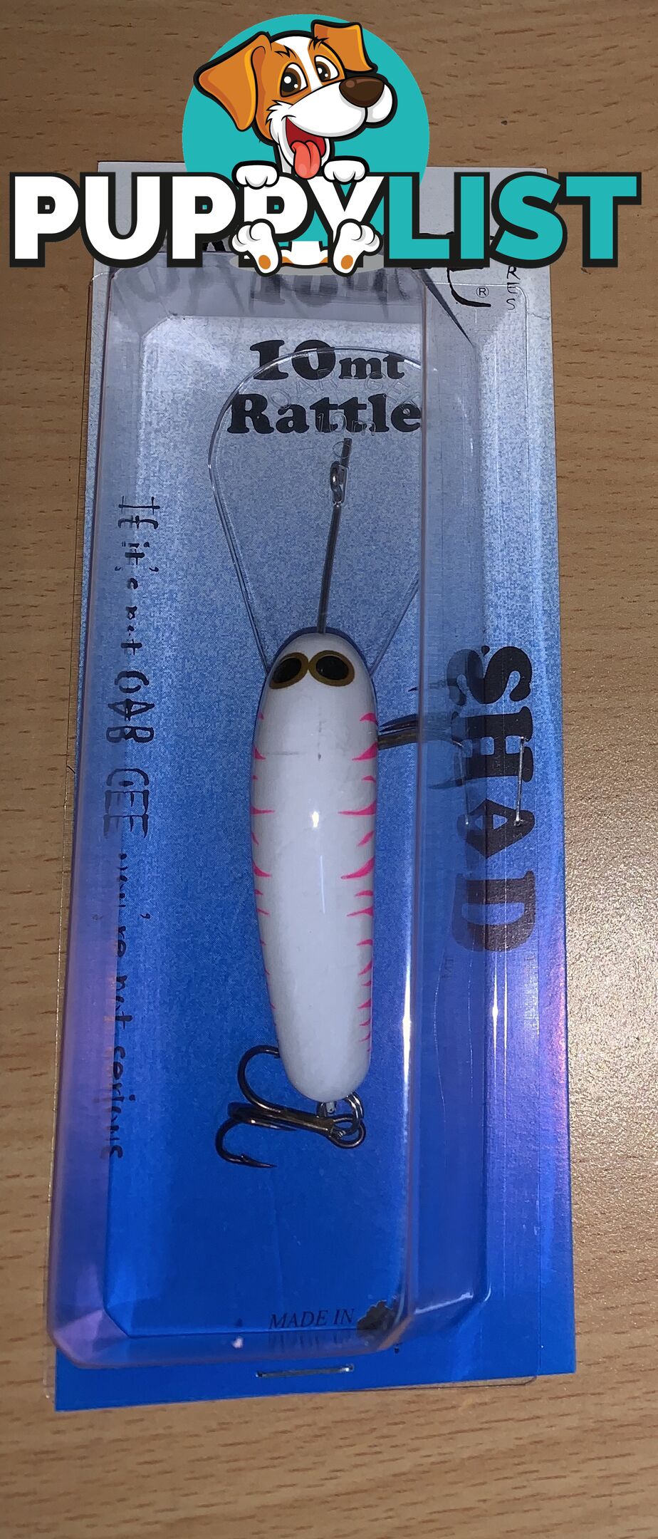 Exclusive Oar-Gee Lure colour 10 MT Rattle Shad - SHAD 10MT