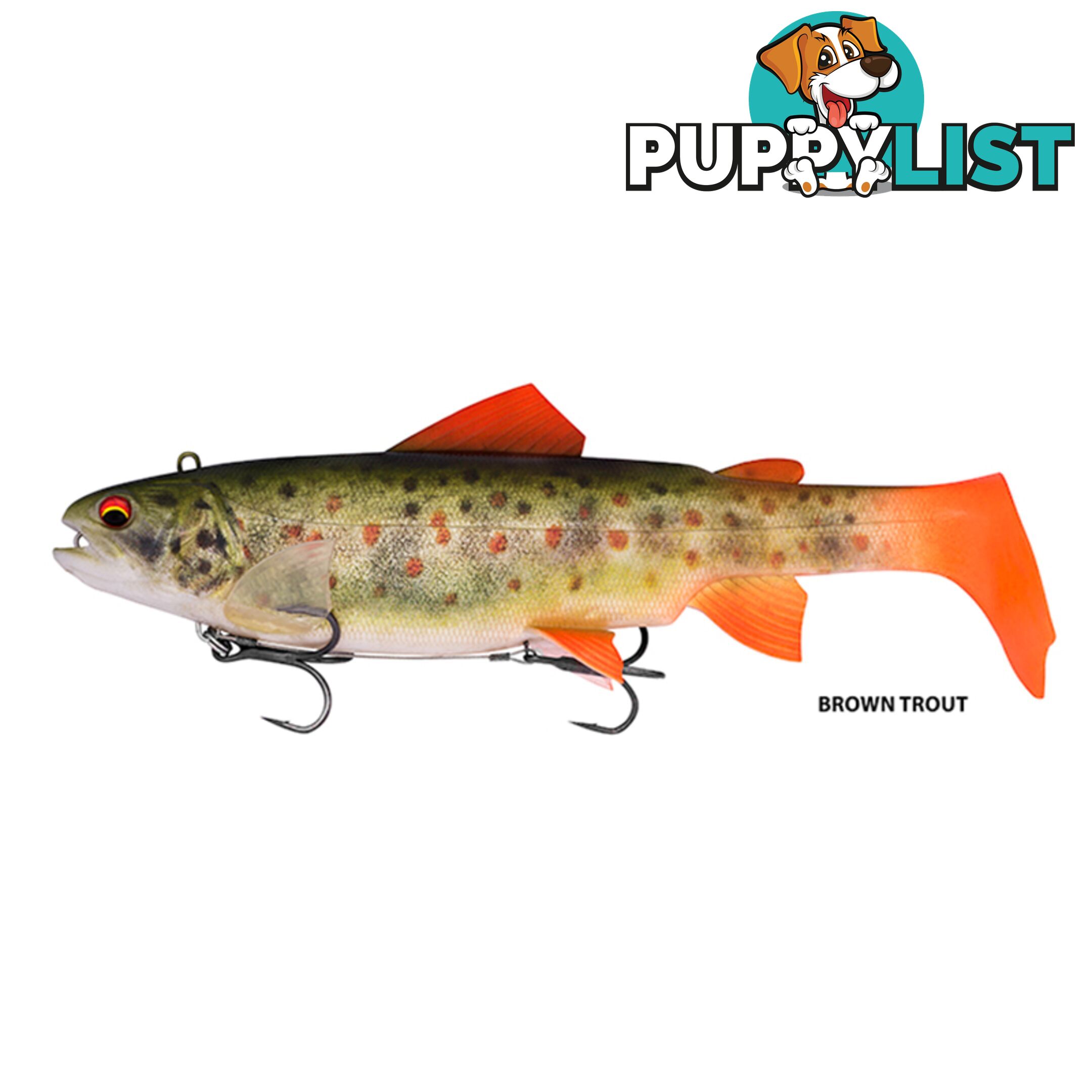 Daiwa Trout Swimbait 18 & 25cm - Brown Trout, 18cm - 58440