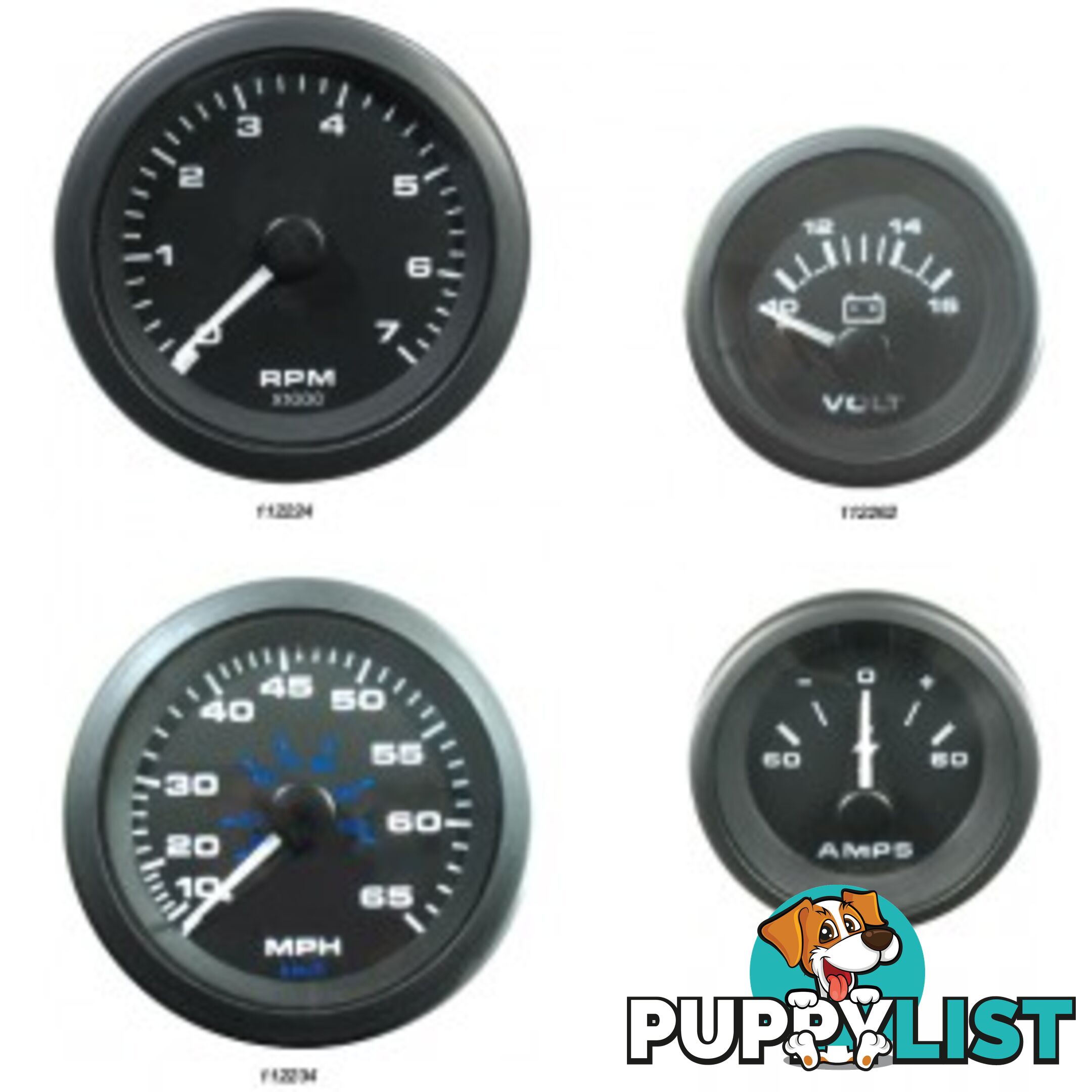 Veethree Instruments Premier Pro Domed Gauges - 112254 - Oil Pressure Gauge 0-100psi - 112254