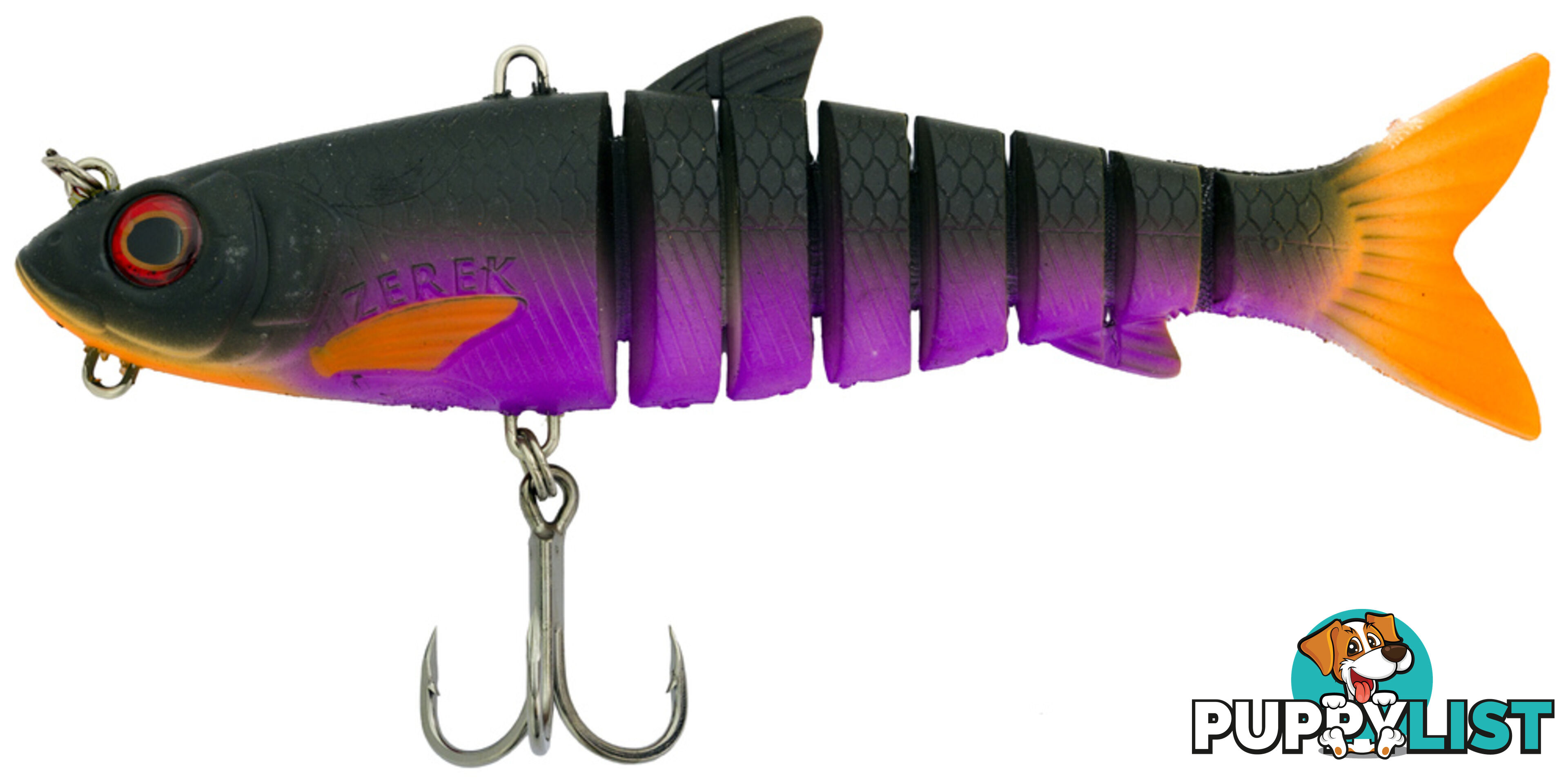 Zerek 8" live swimbait (black jack)