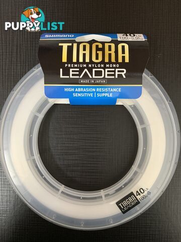 Shimano Tiagra Nylon Mono Leader 100m - 40lb - TL100-040