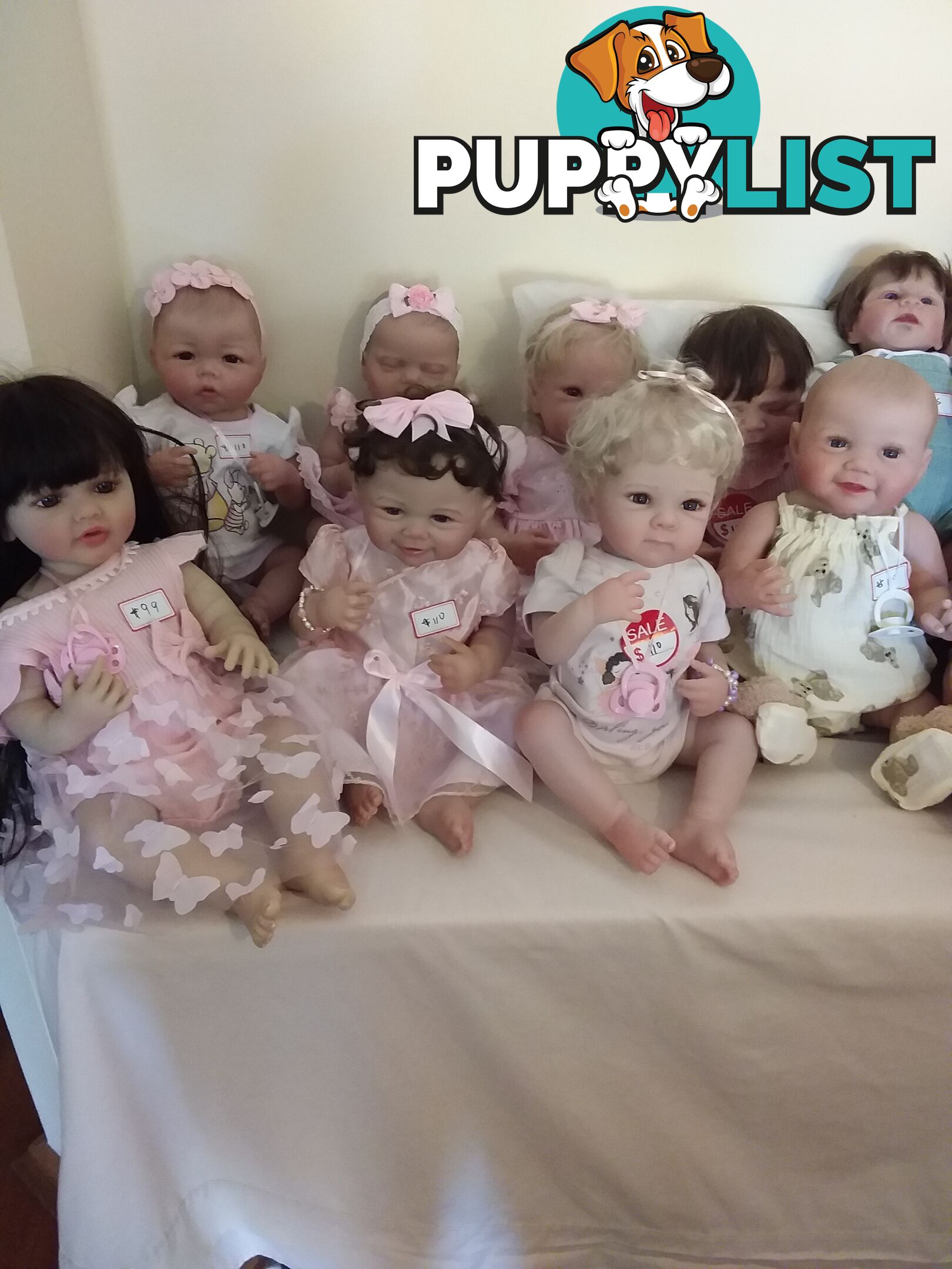 Reborn DOLLS for girls aged 3 to 12.   From $65  LAYBY and POSTAGE okay