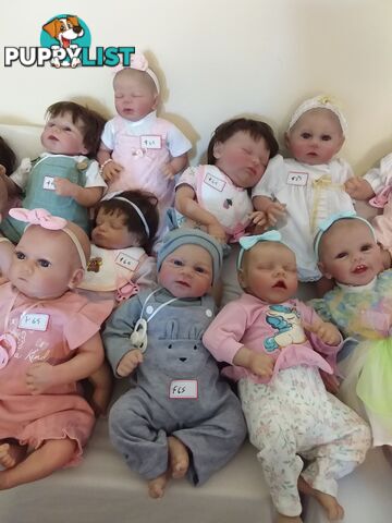 Reborn DOLLS for girls aged 3 to 12.   From $65  LAYBY and POSTAGE okay