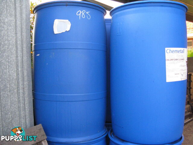 Blue Plastic Drums