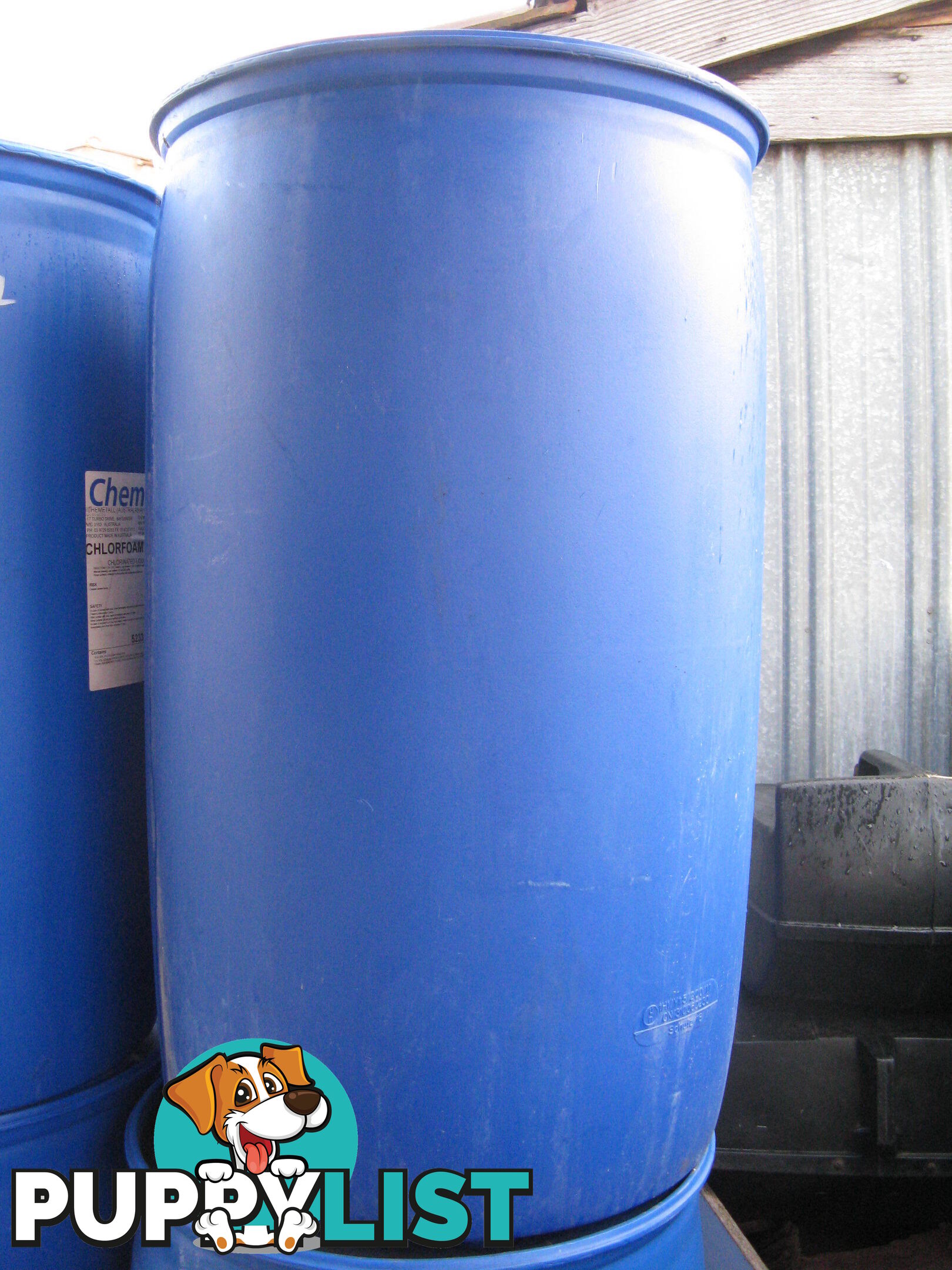 Blue Plastic Drums