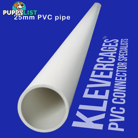 25mm Premium PVC Pipe 1m White - No Writing - PIPE25