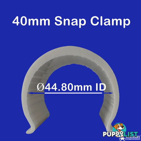 Snap Clamp - 40mm - 10cms long - SCL40