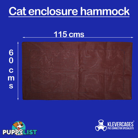 Cat/Pet Enclosure Hammock - (material only - no pipes) - CATENCLOHAMM