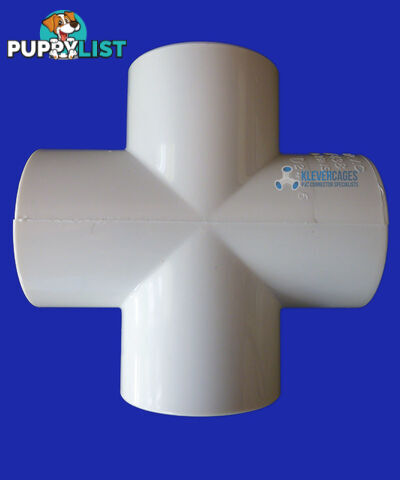 4 Way Cross PVC Connector - 20mm - 4CR20