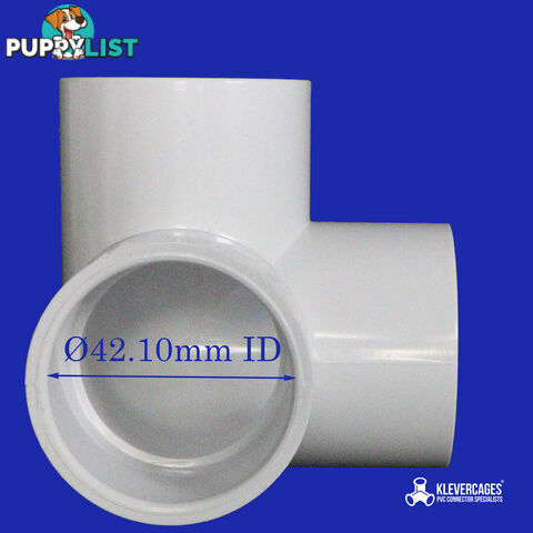 3 Way PVC elbow fitting connector - 32mm fits PVC pressure pipe - 3WAY32