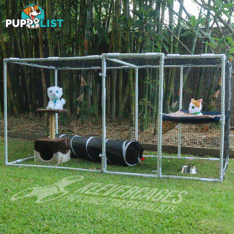 Catio Cat / Pet outdoor/indoor enclosure kit - 2m x 1m x 1m (Hammock optional) - 211HDPETKIT