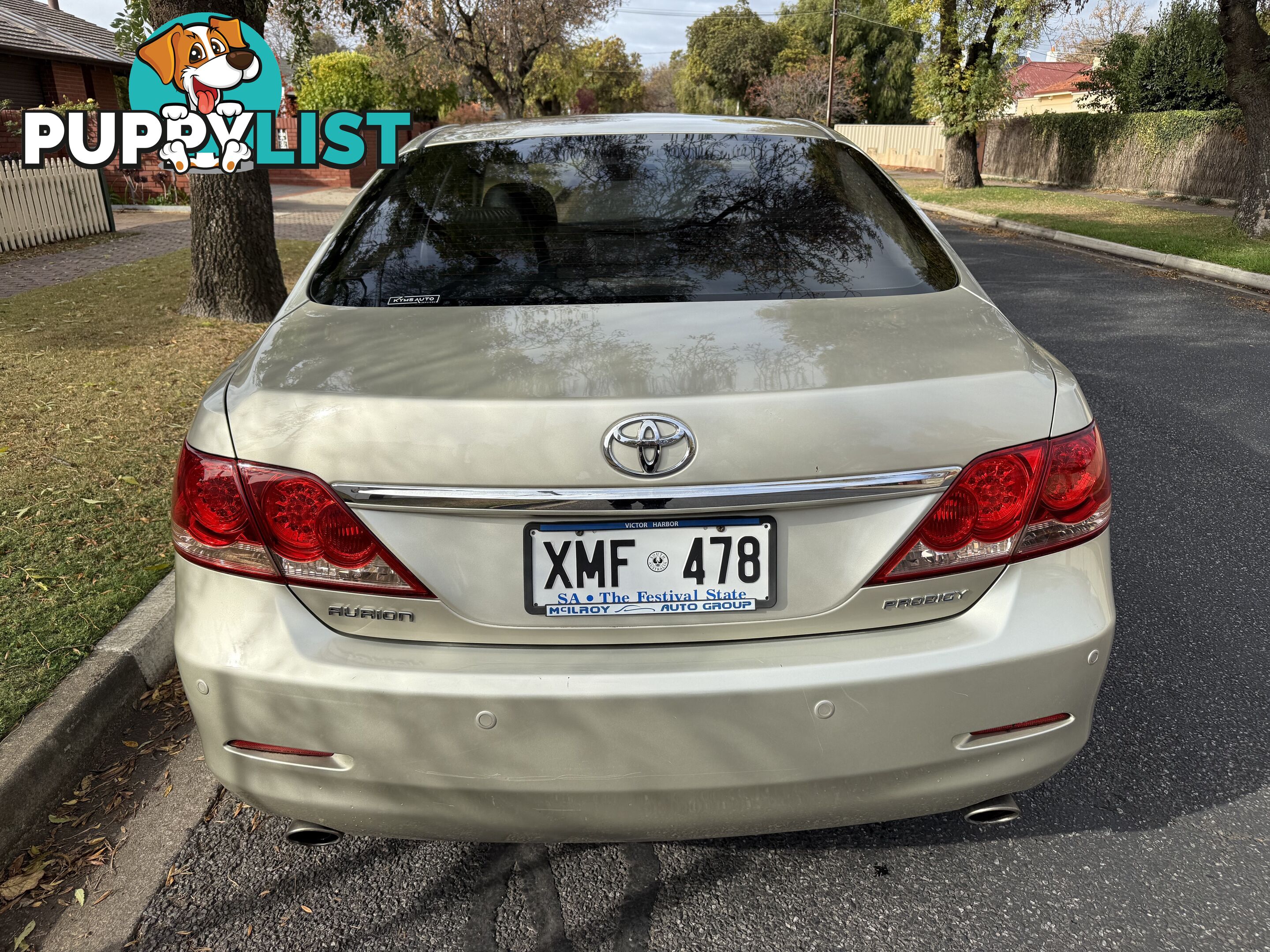 2007 Toyota Aurion GSV40R PRODIGY Sedan Automatic