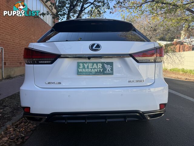 2021 Lexus RX 350 GGL25R F SPORT Wagon Automatic