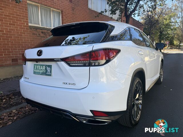 2021 Lexus RX 350 GGL25R F SPORT Wagon Automatic