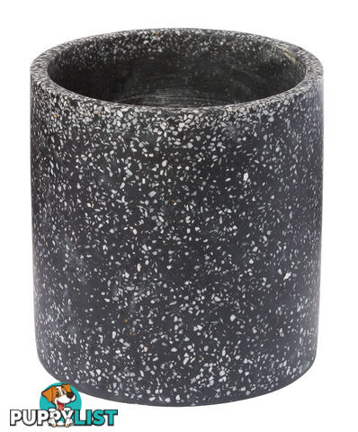 Terrazzo Pot - Black - 160206002NBLK