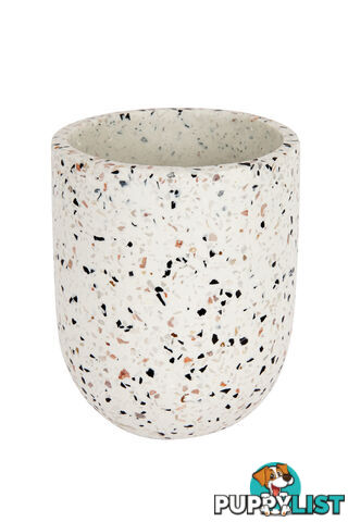 Terrazzo Vessel Rounded - Snow Sprinkle - 180202010NWSP