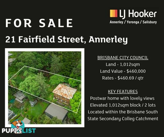21 Fairfield Street ANNERLEY QLD 4103