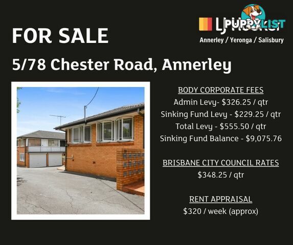 5/78 Chester Road ANNERLEY QLD 4103