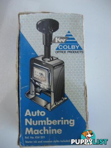 KW by Colby KW Auto Numbering Machine CHROME Ref No.KW-201