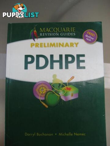 HSC TEXTBOOKS - PDHPE preliminary Macquarie revision guides