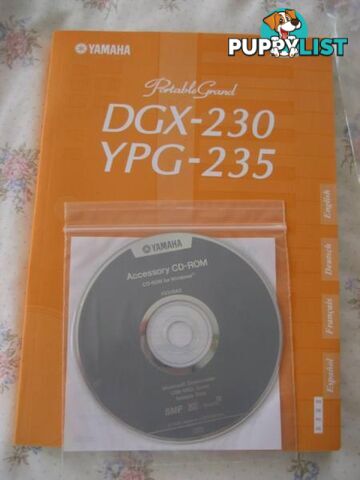 YAMAHA DGX- 230 Owner's Manual And CD