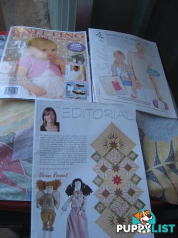 3 MAGAZINES Kentting, Crochet and making guilts