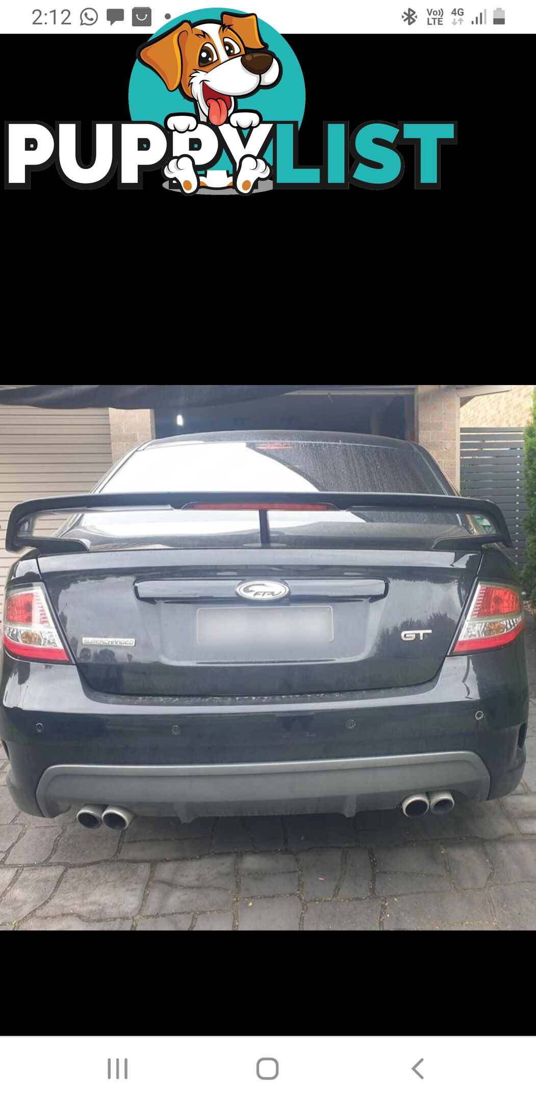 2011 FPV GT  335  Fg 1 Sedan Automatic