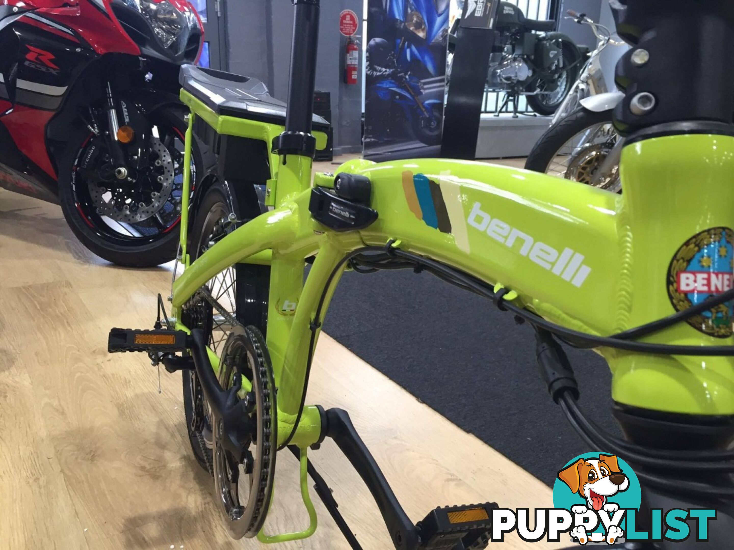 Benelli FoldCity Foldable E-Bike Green