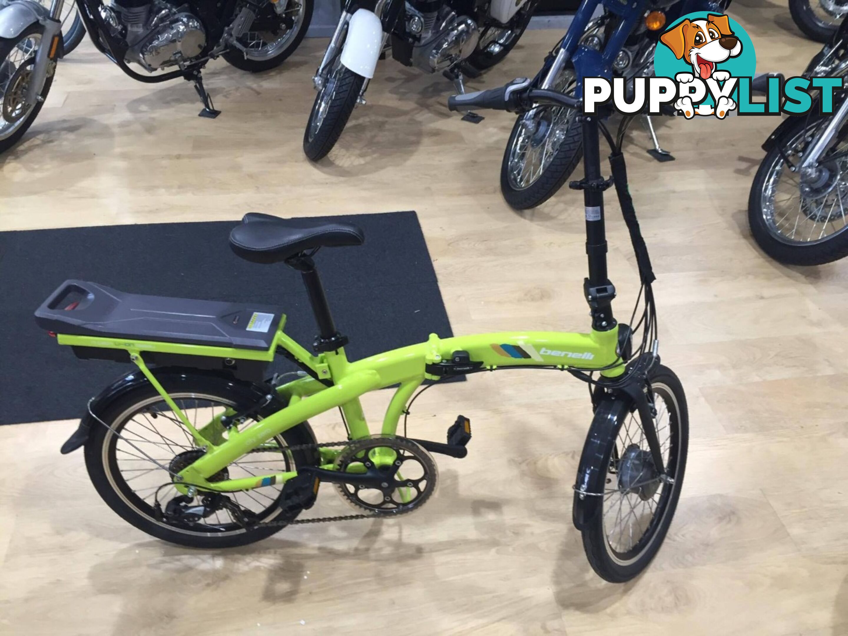 Benelli FoldCity Foldable E-Bike Green