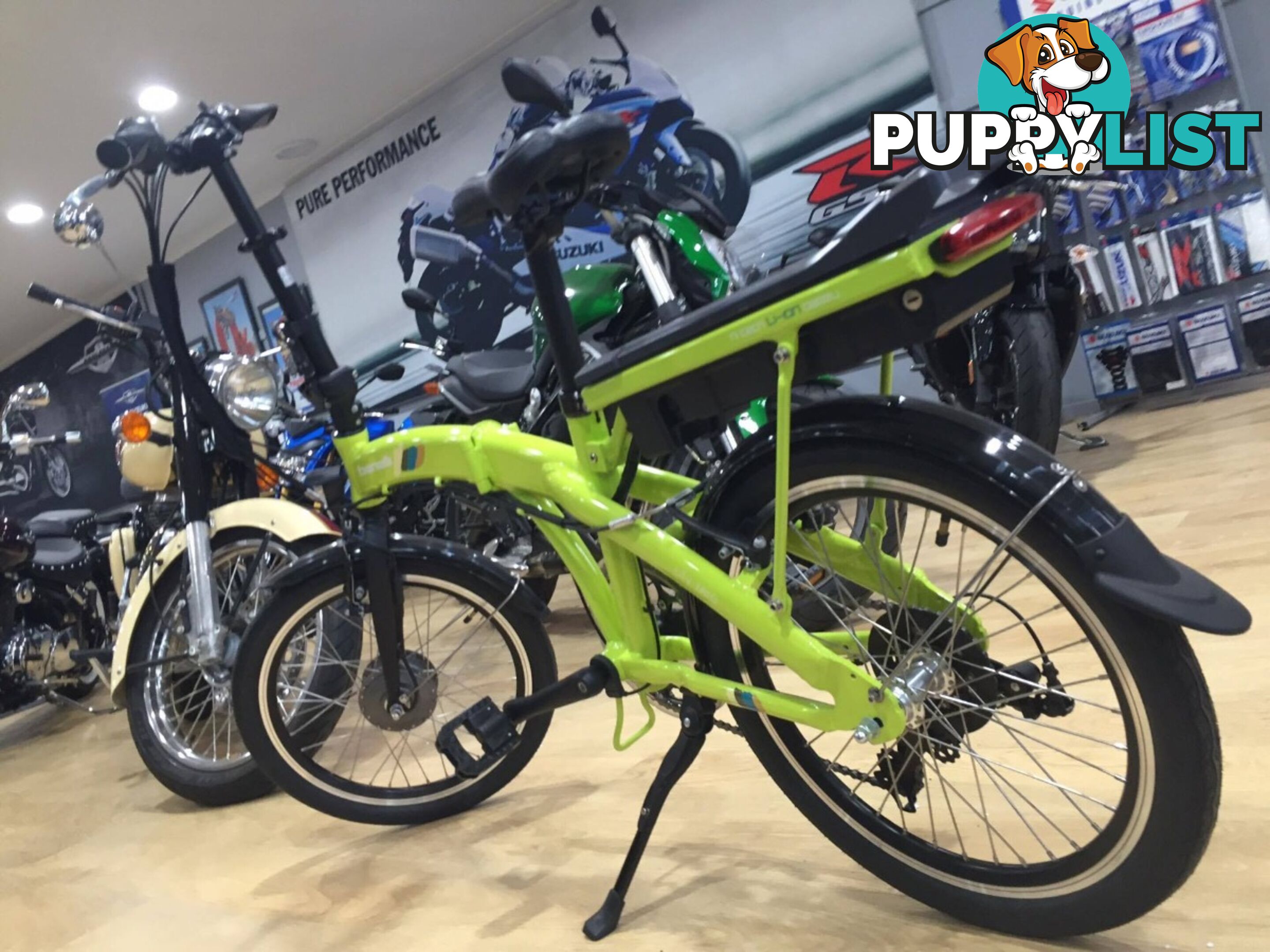 Benelli FoldCity Foldable E-Bike Green