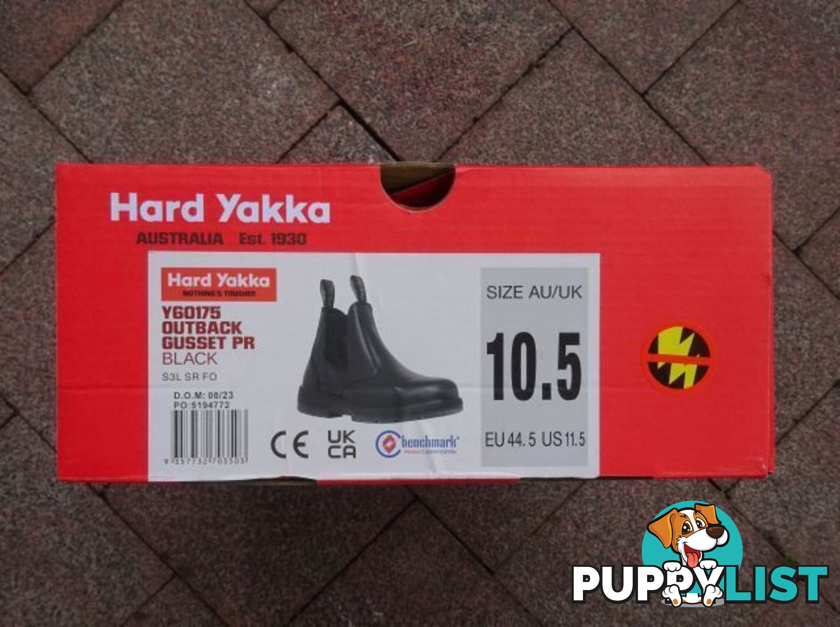 NEW MENS HARD YAKKA  STEEL CAP WORKBOOTS