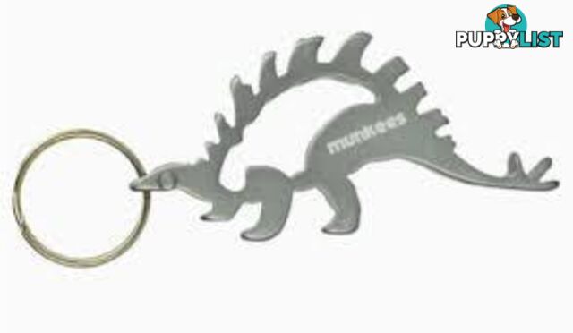 Munkees Bottle Opener Stegosaurus - Silver