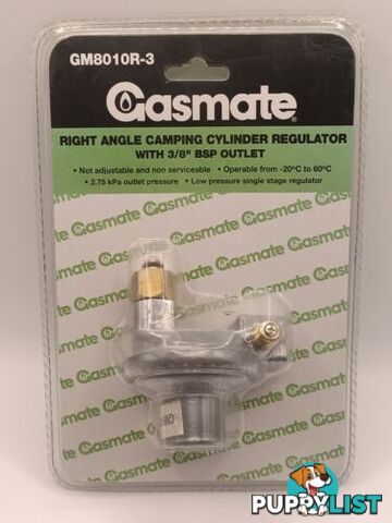 Gasmate LP Gas 3/8" BSP-LH Cylinder Type Regulator