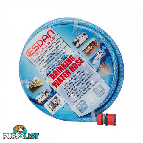 Supex Drinking Water Hose inc Fittings - 20m