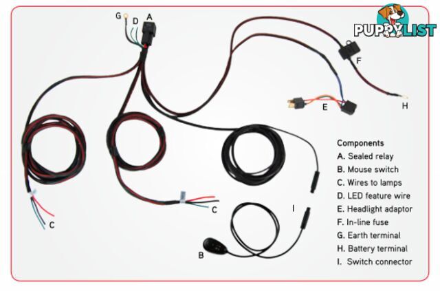 HARNESS-HEAVY DUTY FOR DRIVING LIGHT