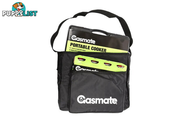 Gasmate Portable Cooker, Stove Top Grill & Cartridges Carry Bag