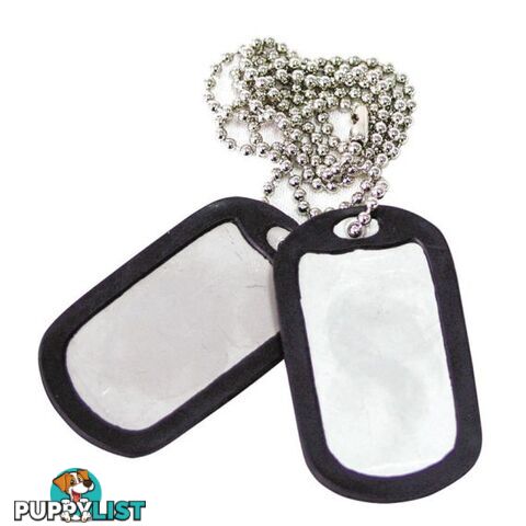 Bush Tracks Dog Tag Set Silver