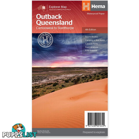 Hema Outback Queensland Map