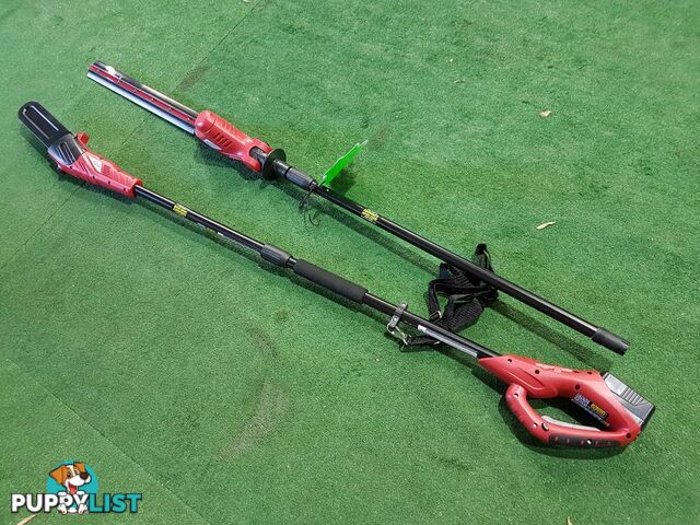 Rechareable 2in1 Pole Chainsaw & Hedgetrimmer