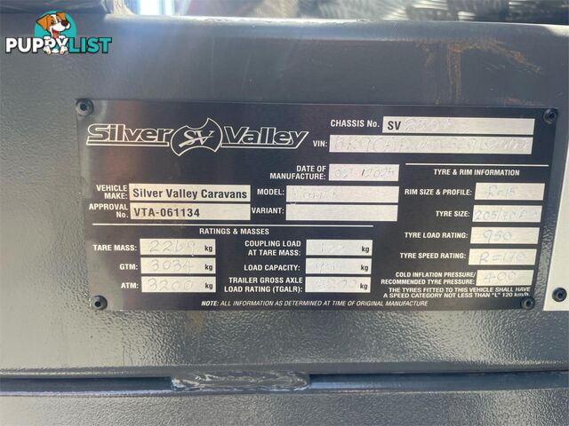 2025 SILVER VALLEY YARRA 19'6 TANDEM AXLE TOURER