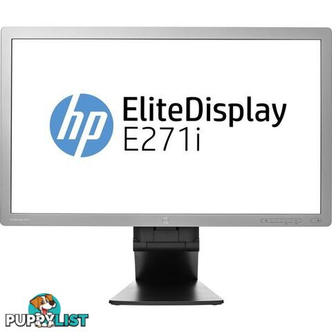 HP EliteDisplay E271i 27 inch FHD IPS LED Monitor - 1920x1080, 16:9, 5ms, DisplayPort, DVI, VGA, 12 Mth Wty - E271I-EXG