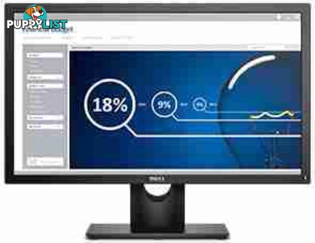 Dell  E2316H 23 inch FHD LED Monitor - 1920x1080, 16:9, DisplayPort, VGA, 12 Mth Wty - Black NO STAND - E2316H-NS-EXG