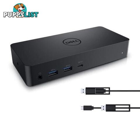 Dell D6000 Dual 4K USB Type-C / USB 3.0 Docking Station - 130W PSU - 12 Mth Wty - D6000-130W-EXG