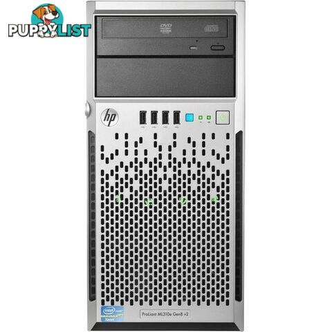 HP ProLiant ML310e Gen8 v2 Tower Series Server - Xeon E3-1220 V2 3.10GHz Quad Core, 16GB RAM, No OS, 12 Mth Wty - ML310E-X1220-16GB-0-EXG