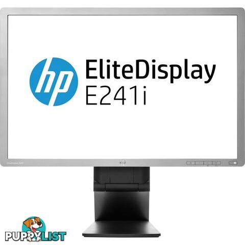 HP EliteDisplay E241i 24 inch WUXGA LCD Monitor - 1920x1200, 16:10, 5ms, DisplayPort, DVI, VGA, VESA, 12 Mth Wty - E241i-EXG