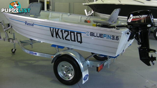 NEW BLUEFIN 3.6 RASCAL WITH NEW 15HP TOHATSU